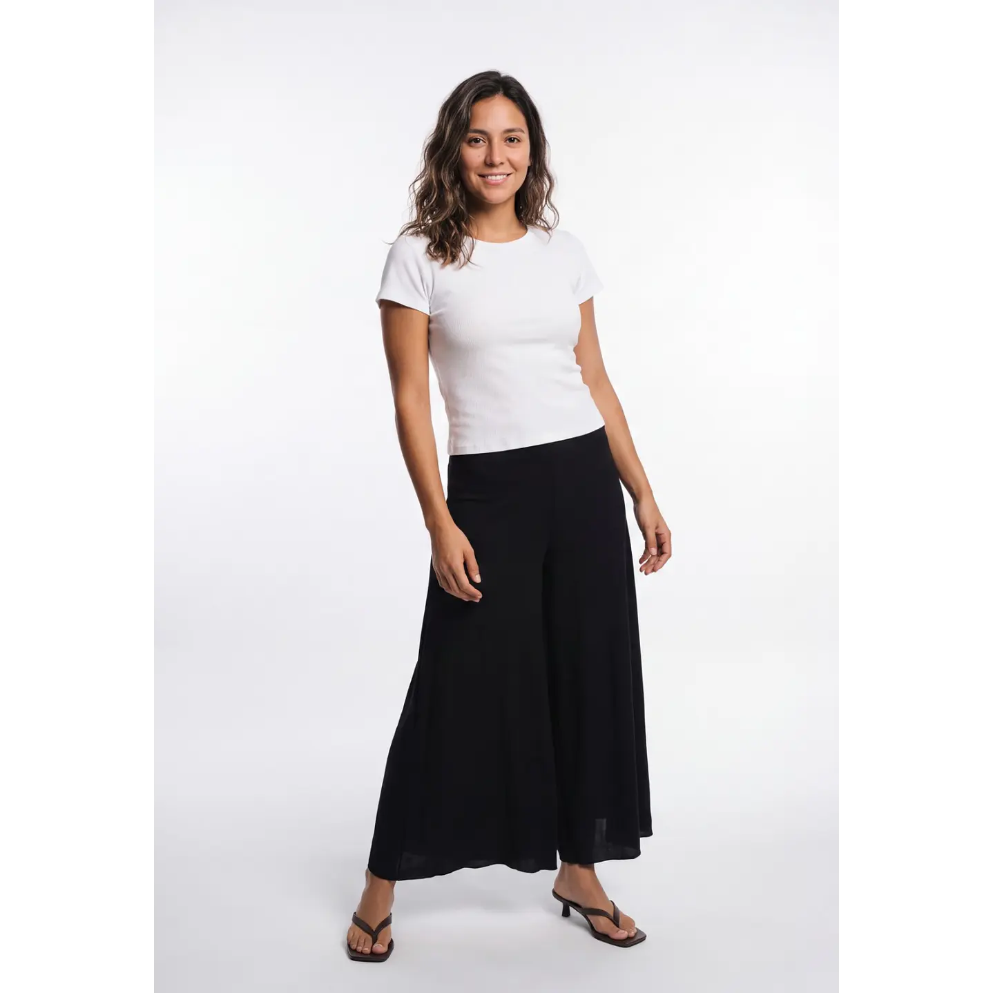 Pantalón Palazzo London Mujer Negro 3