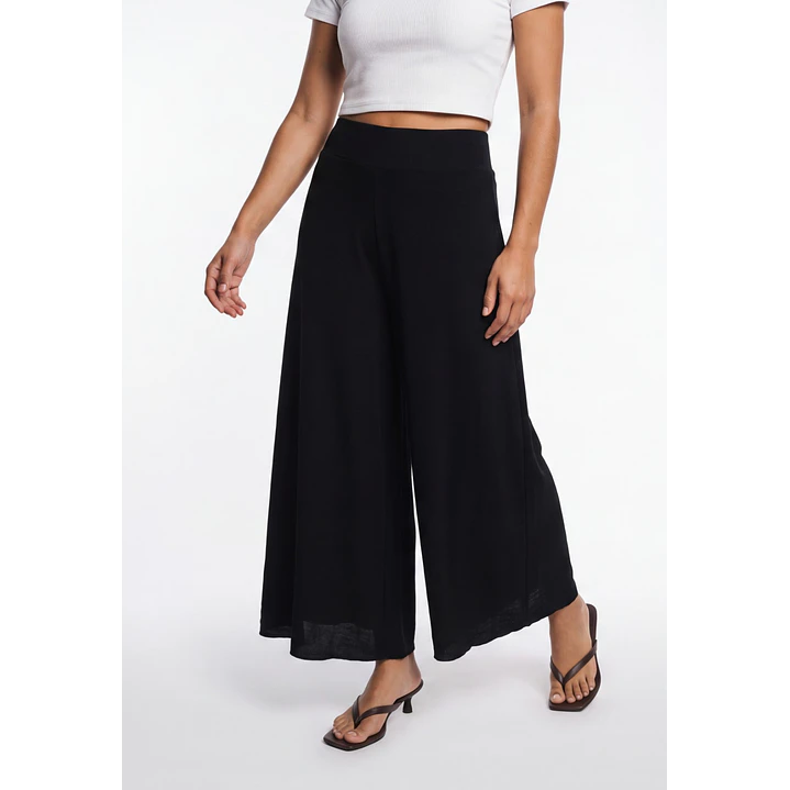 Pantalón Palazzo London Mujer Negro 1