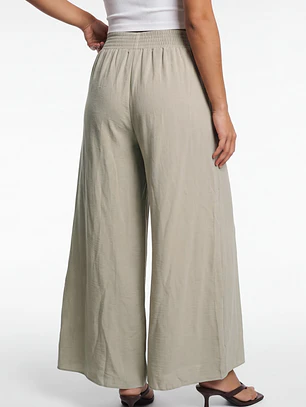 Pantalón Palazzo London Mujer Beige
