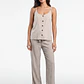 Pantalón Palazzo Liso Mujer Beige - Miniatura 3