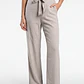 Pantalón Palazzo Liso Mujer Beige - Miniatura 1