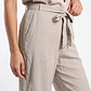 Pantalón Palazzo Liso Mujer Beige - Miniatura 4
