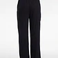 Pantalón Palazzo Liso Mujer Negro - Miniatura 2