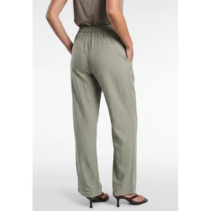Pantalón Palazzo Liso Mujer Verde 2