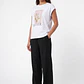 Pantalón Lino Pijamero Mujer Negro - Miniatura 3