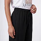 Pantalón Lino Pijamero Mujer Negro - Miniatura 4