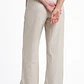 Pantalón Lino Pijamero Mujer Crudo - Miniatura 2