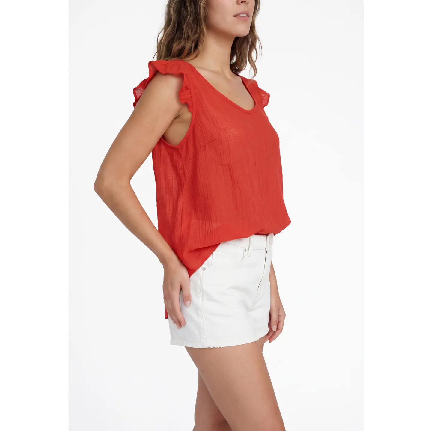 Peto Tirante Vuelo  Mujer Rojo 4