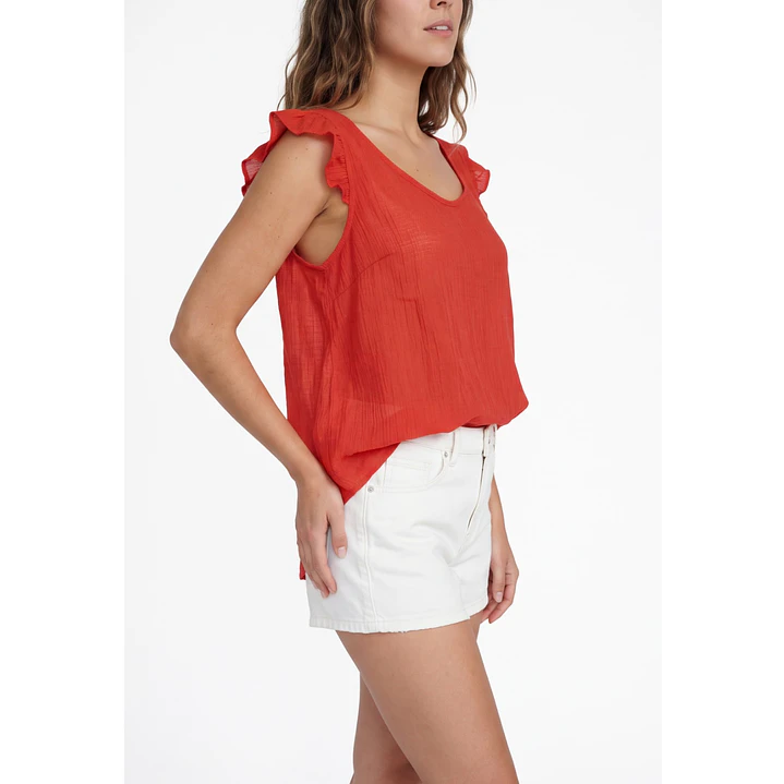 Peto Tirante Vuelo  Mujer Rojo 4
