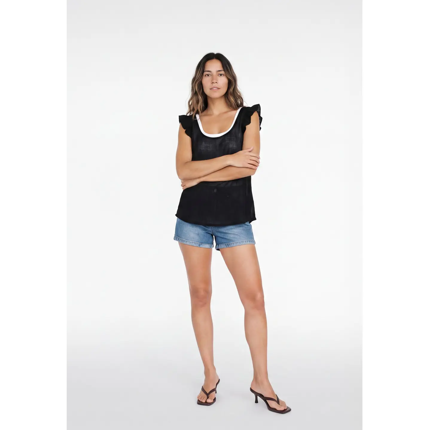 Peto Tirante Vuelo  Mujer Negro 3