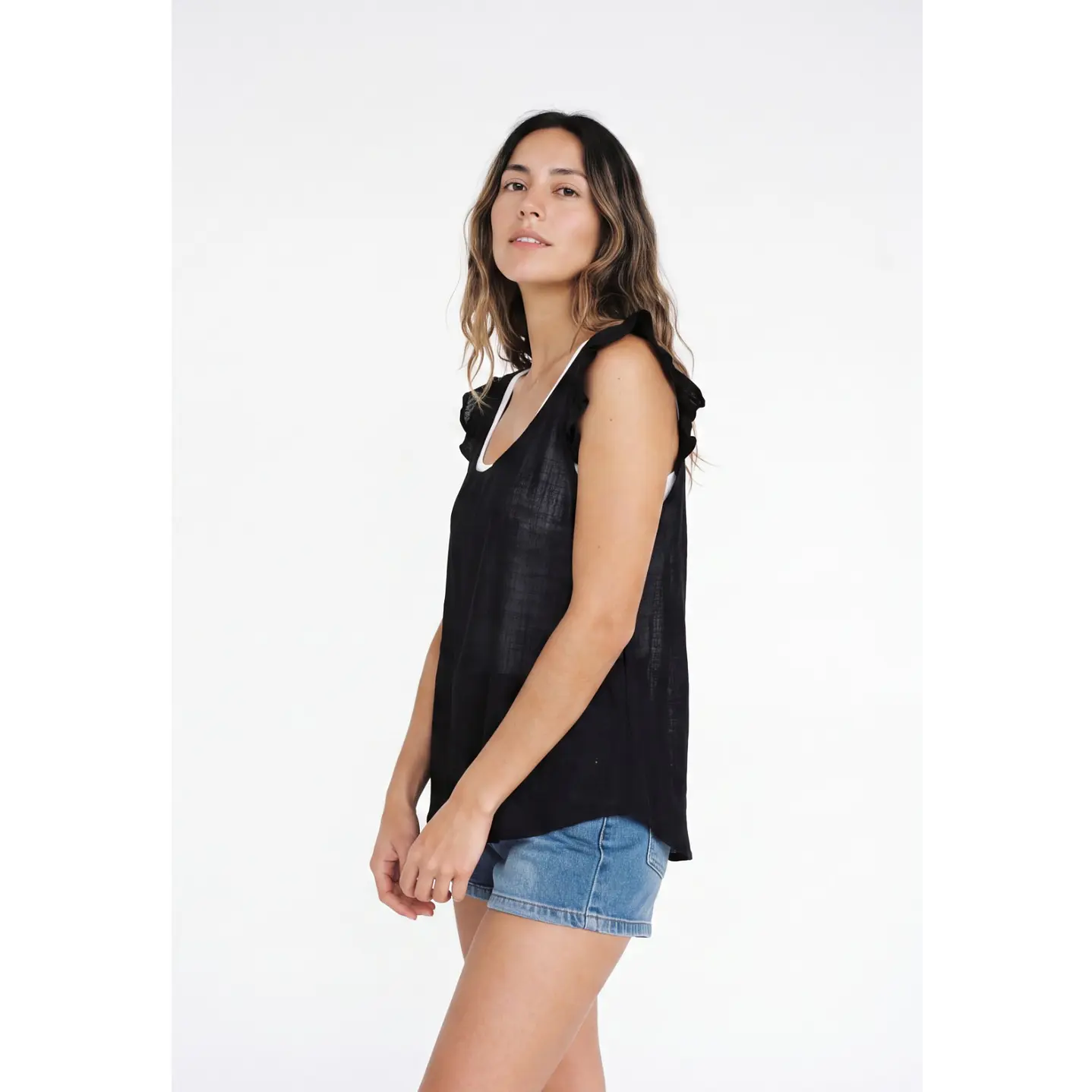 Peto Tirante Vuelo  Mujer Negro 1