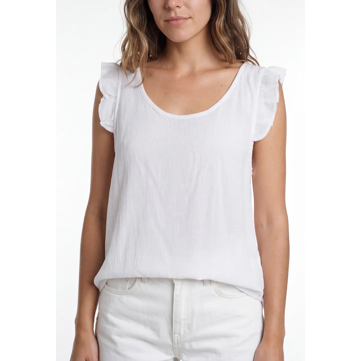 Peto Tirante Vuelo  Mujer Blanco 4