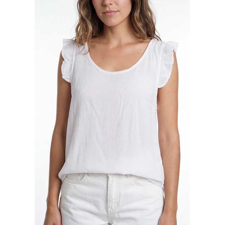 Peto Tirante Vuelo  Mujer Blanco 4