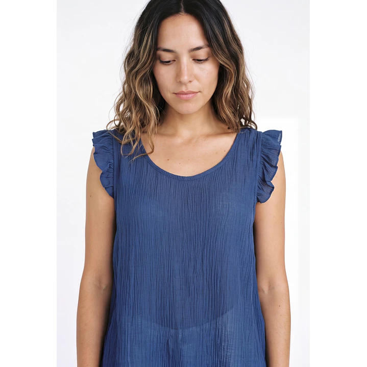 Peto Tirante Vuelo  Mujer Azul 4