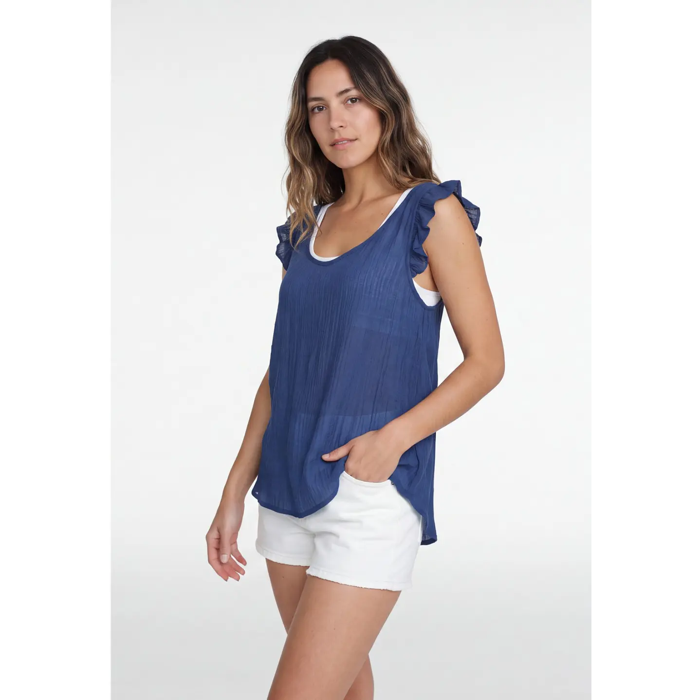 Peto Tirante Vuelo  Mujer Azul 1