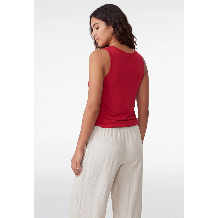 Peto Recortada Mujer Rojo 2