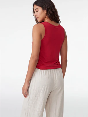 Peto Recortada Mujer Rojo