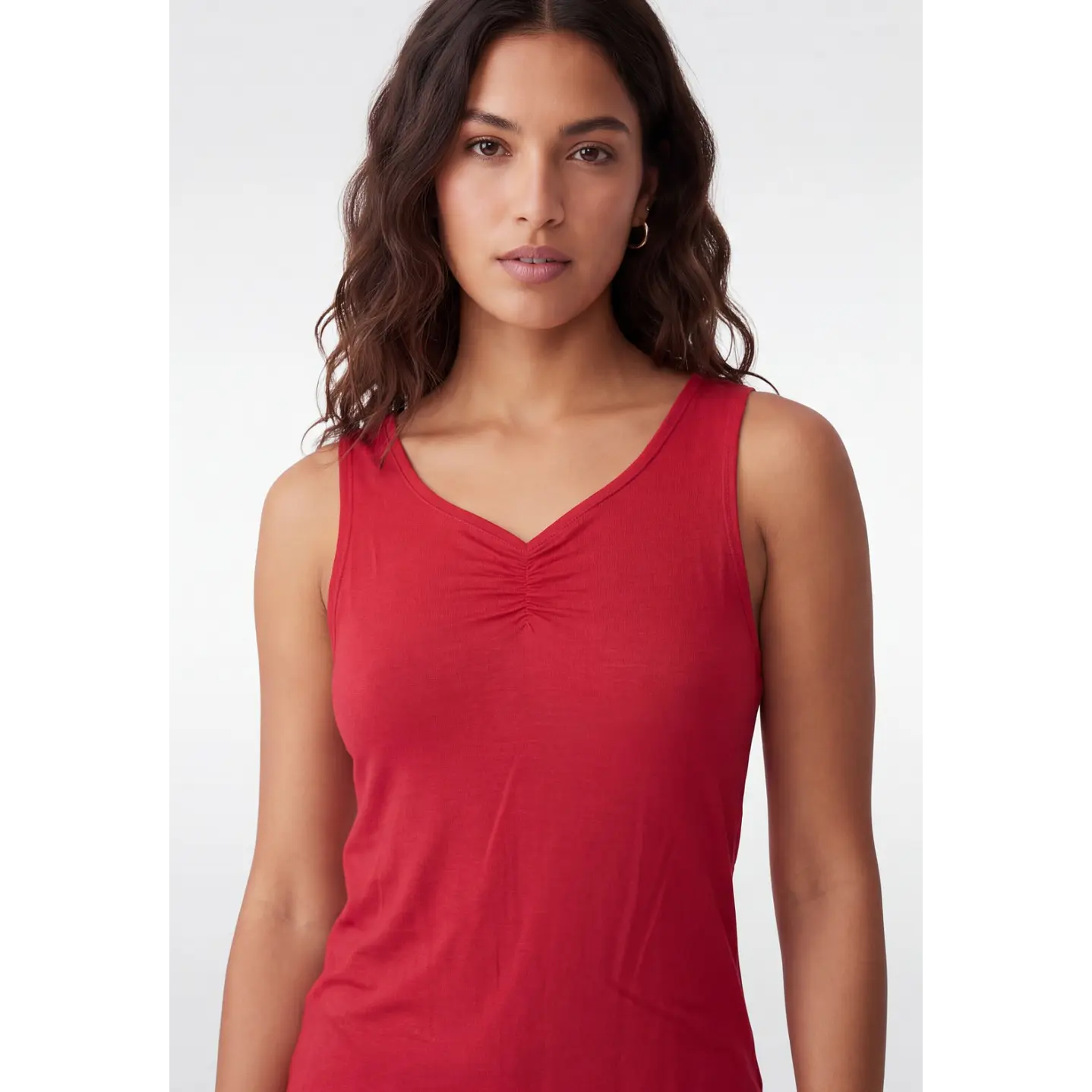 Peto Recortada Mujer Rojo 4