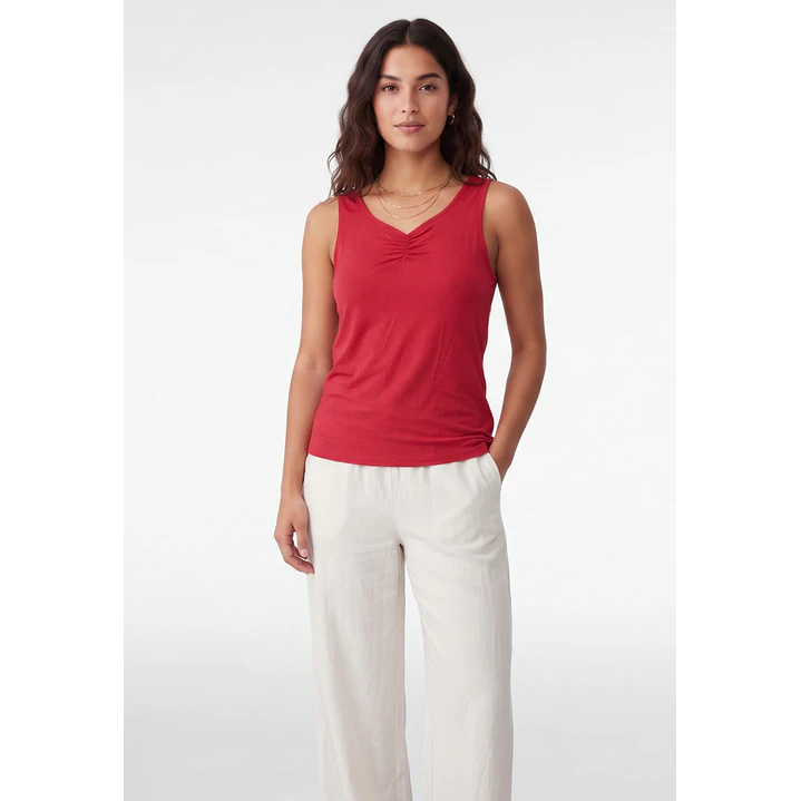 Peto Recortada Mujer Rojo 1