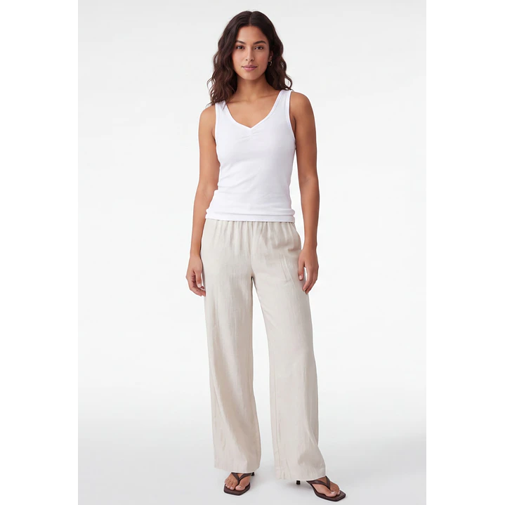 Peto Recortada Mujer Blanco 3