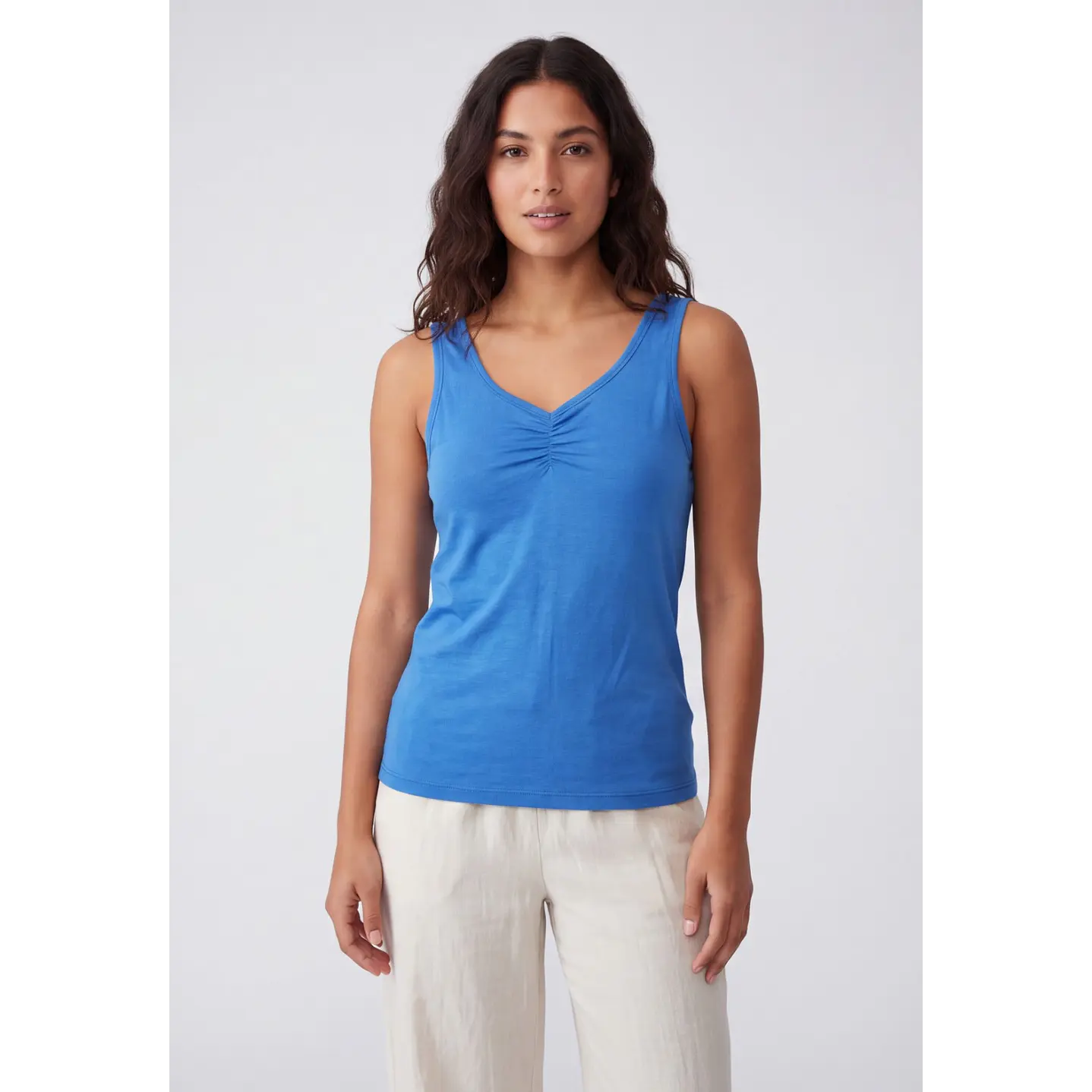 Peto Recortada Mujer Azul 1