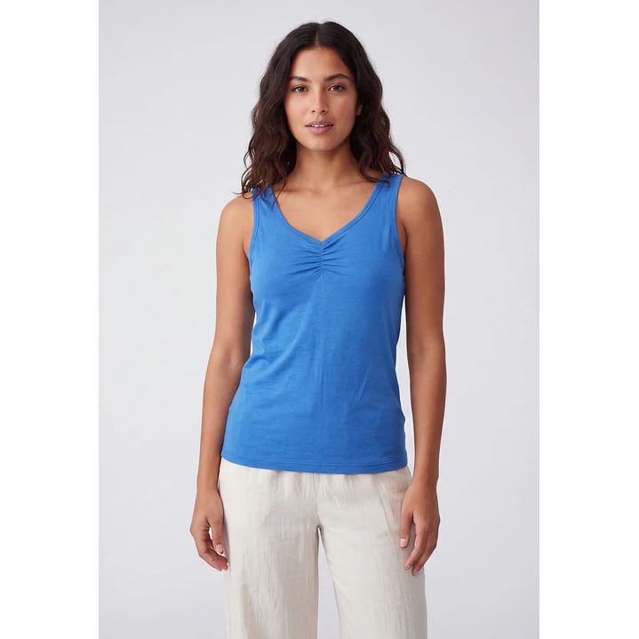 Peto Recortada Mujer Azul 1