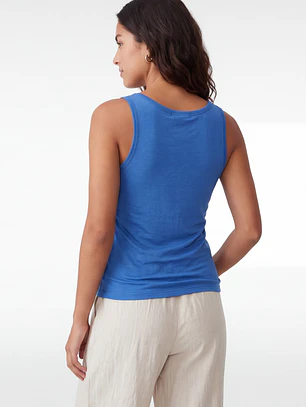 Peto Recortada Mujer Azul