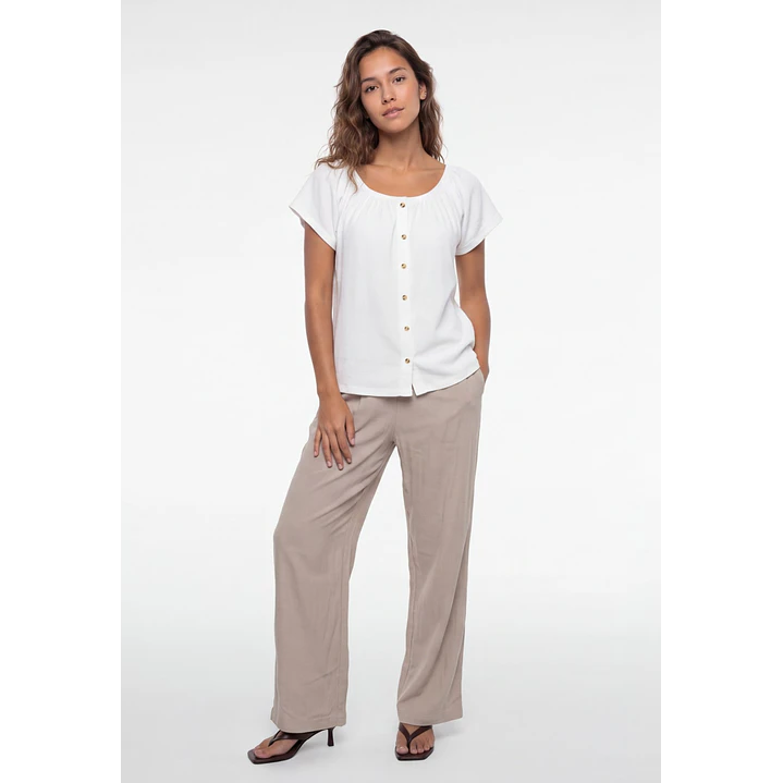 Polera Botones Mujer Crudo 3