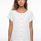 Polera Botones Mujer Crudo - Miniatura 1