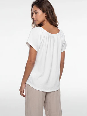 Polera Botones Mujer Crudo