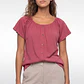 Polera Botones Mujer Rosado - Miniatura 1