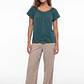 Polera Botones Mujer Verde - Miniatura 1