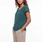 Polera Botones Mujer Verde - Miniatura 3