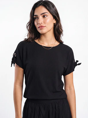 Polera Canuton Mujer Negro