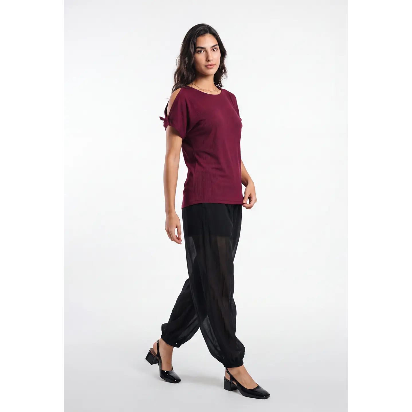 Polera Canuton Mujer Burdeo 3