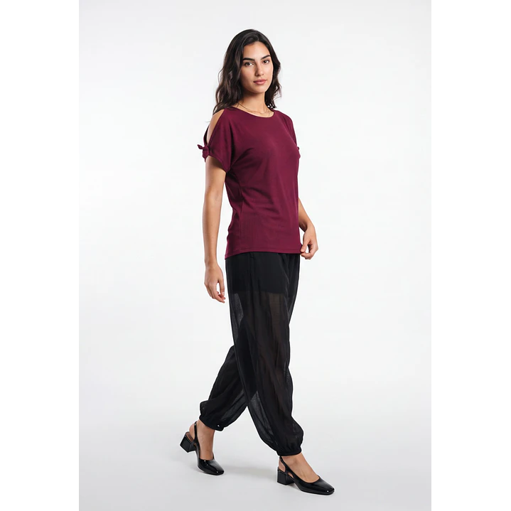 Polera Canuton Mujer Burdeo 3