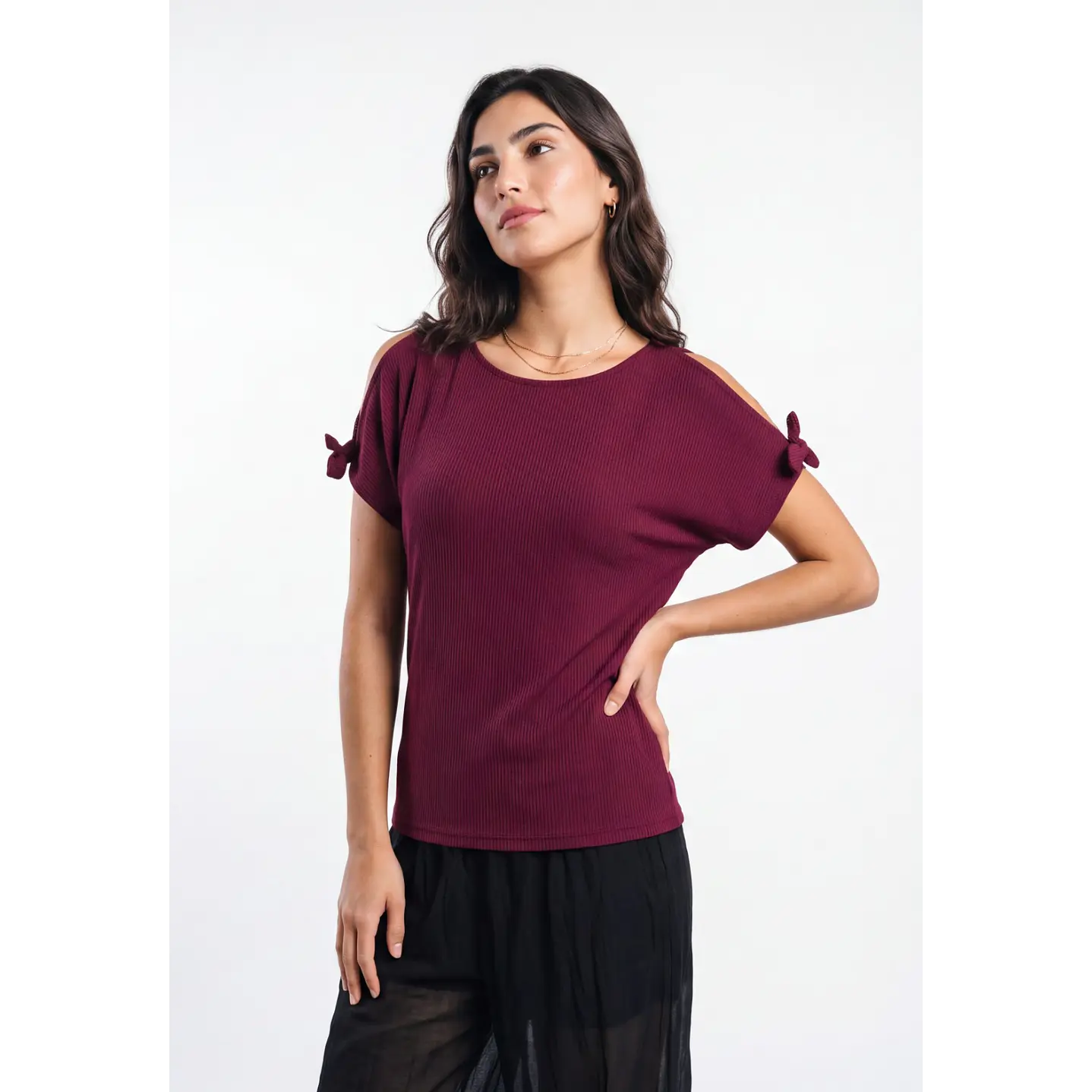 Polera Canuton Mujer Burdeo 1