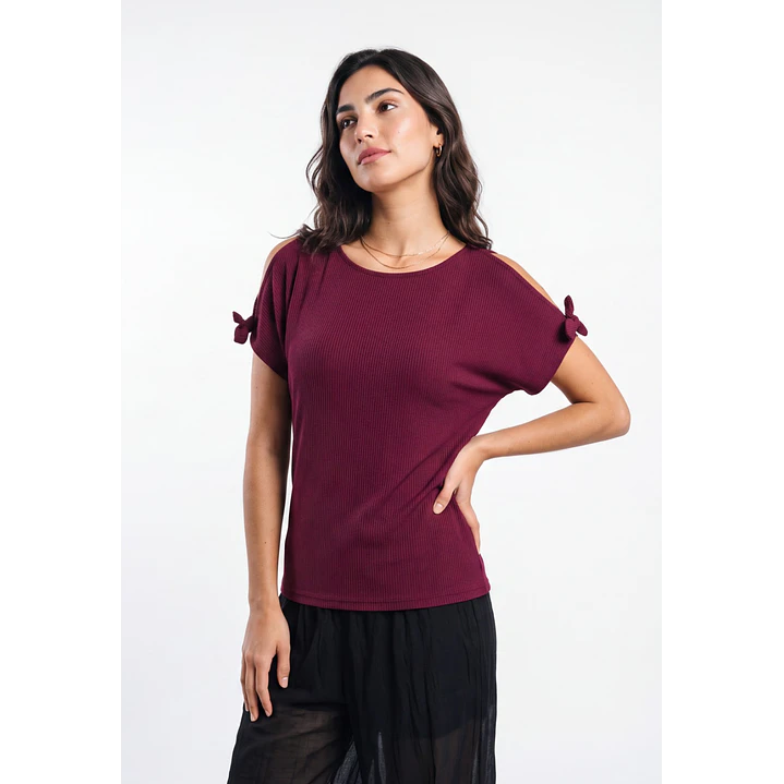 Polera Canuton Mujer Burdeo 1
