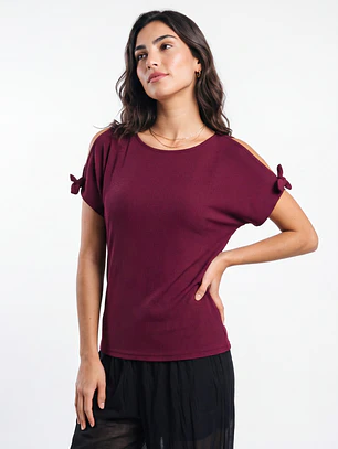 Polera Canuton Mujer Burdeo