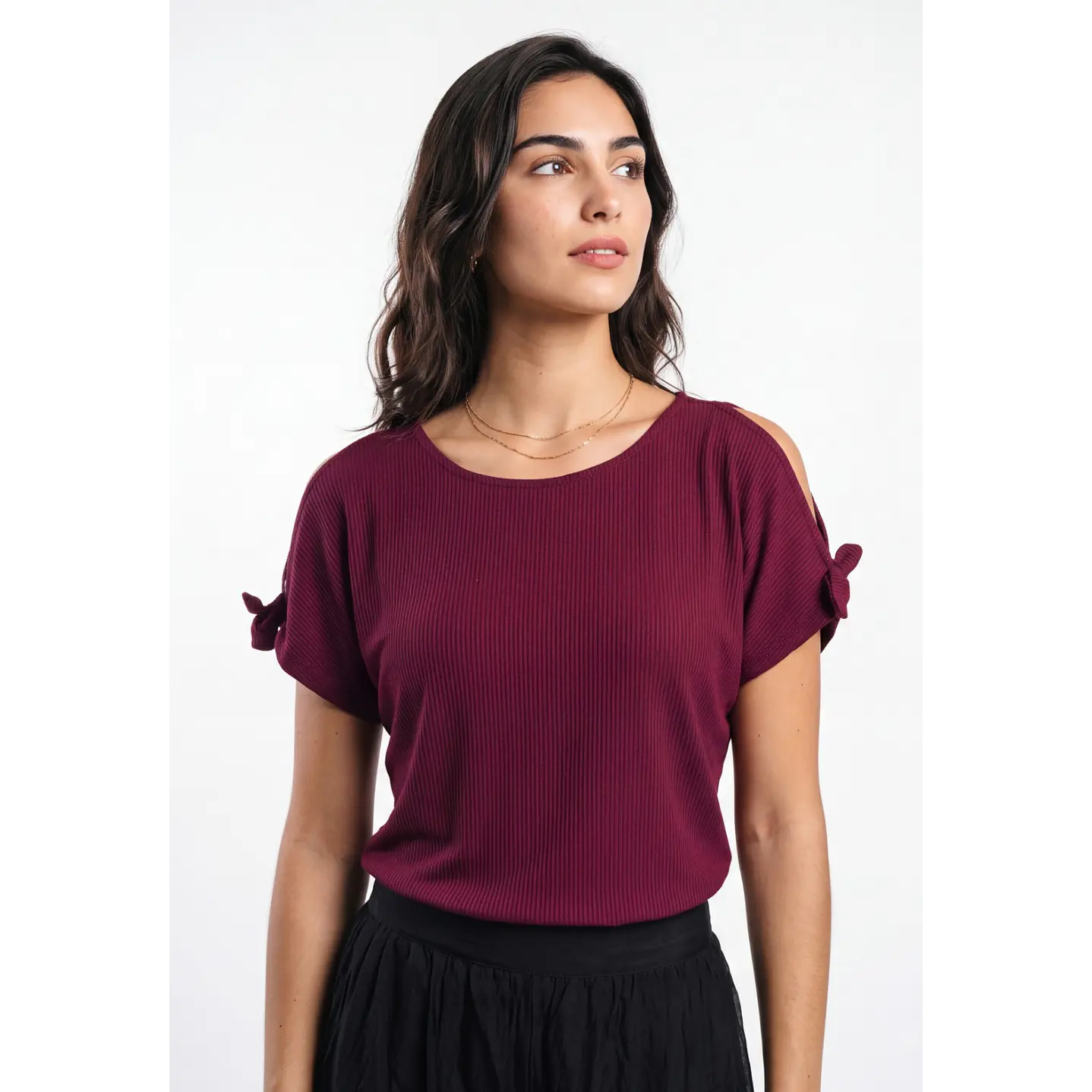 Polera Canuton Mujer Burdeo 4