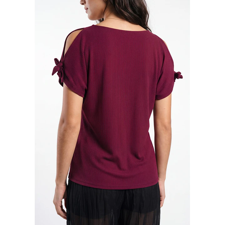 Polera Canuton Mujer Burdeo 2