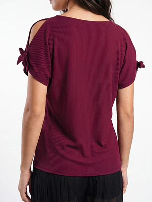 Polera Canuton Mujer Burdeo