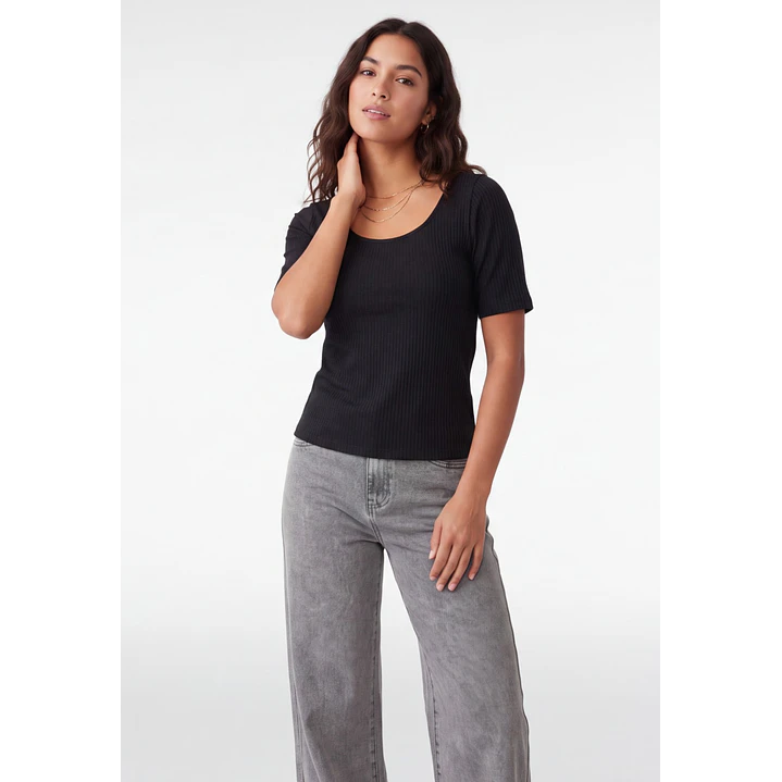 Polera Canuton Mujer Negro 1