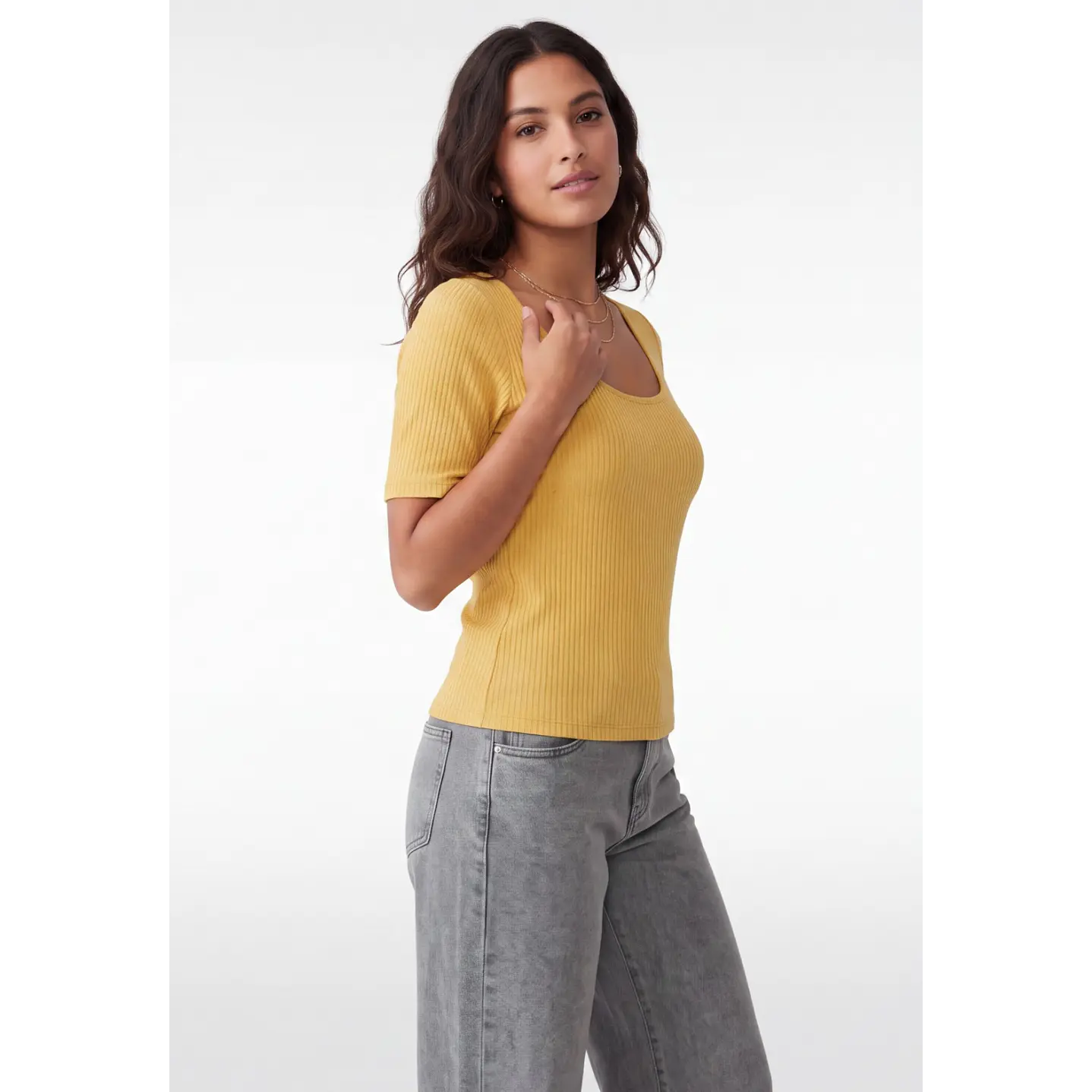 Polera Canuton Mujer Mostaza 1