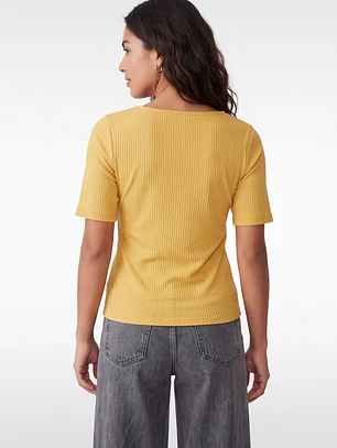 Polera Canuton Mujer Mostaza