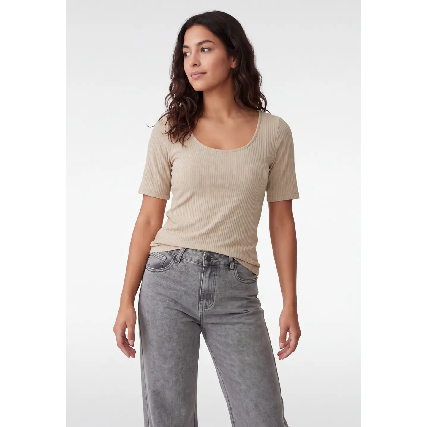 Polera Canuton Mujer Beige 1