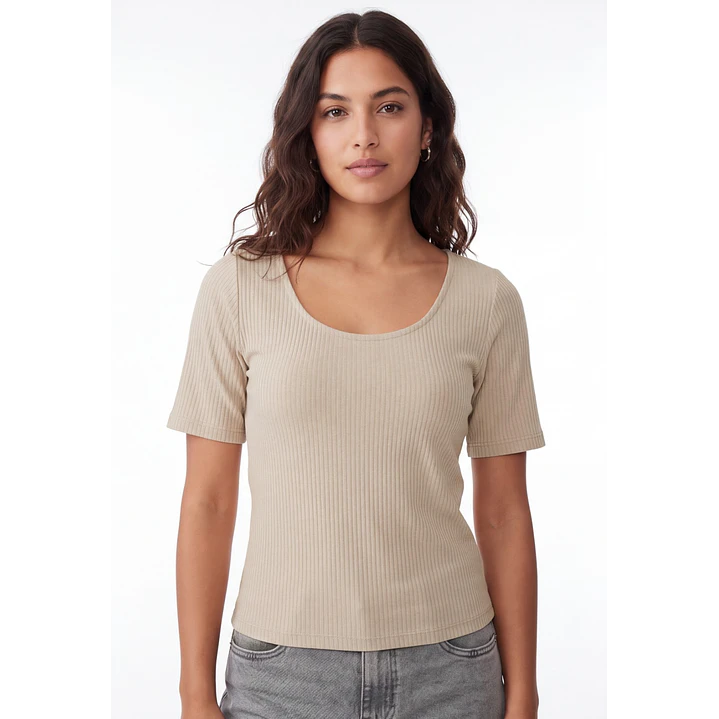 Polera Canuton Mujer Beige 4