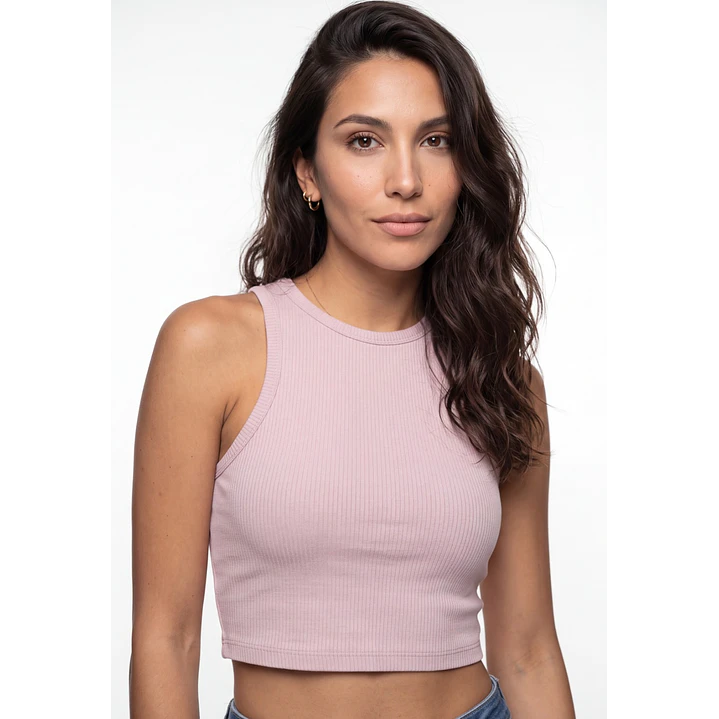 Polera Halter Mujer Rosado 4