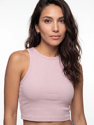 Polera Halter Mujer Rosado