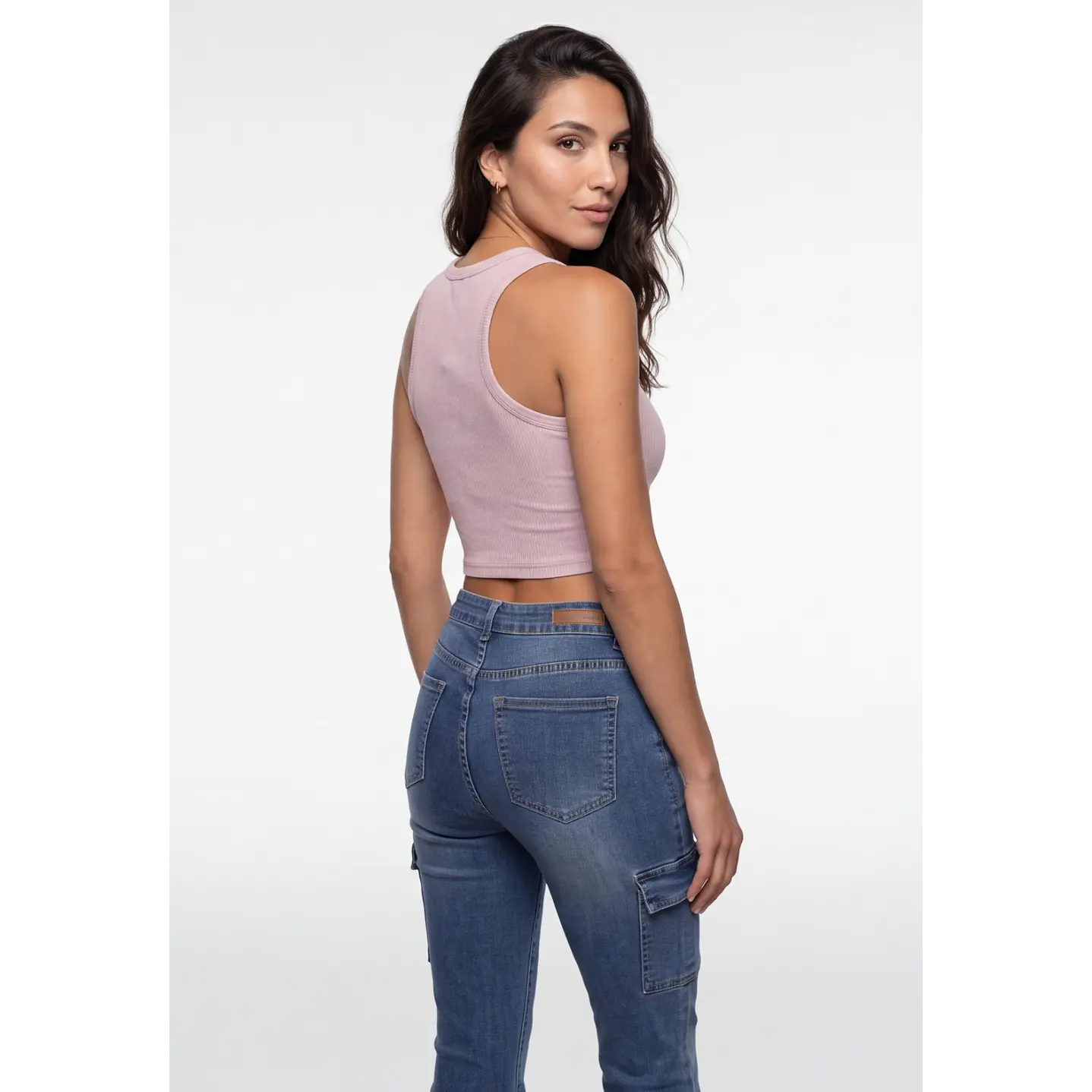 Polera Halter Mujer Rosado 2